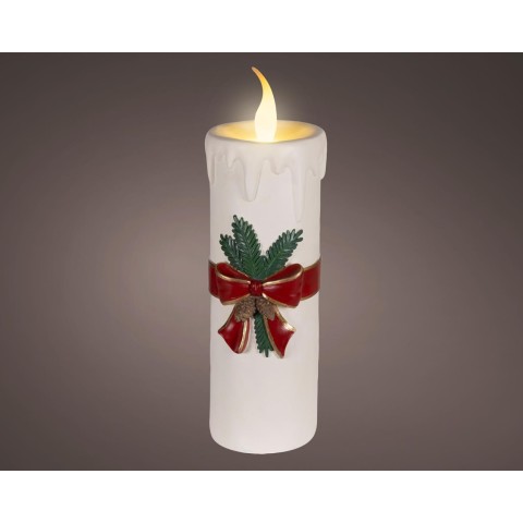 CANDELA LED RESINA BIANCO H.55.7